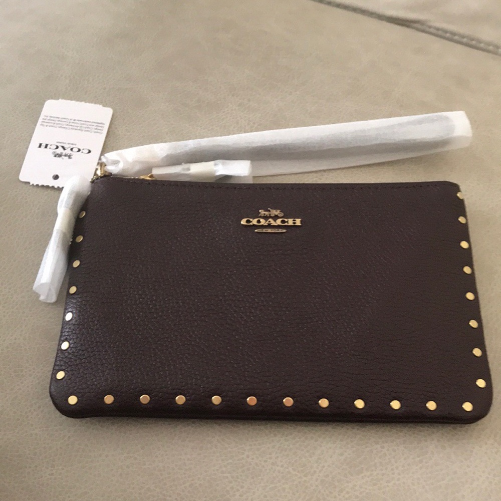 Coach Studded Wristlet - Picture 2 of 5